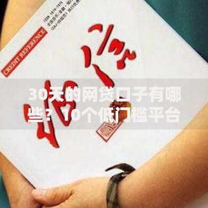 30天的网贷口子有哪些？10个低门槛平台推荐