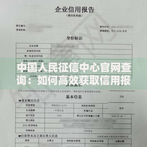 中国人民征信中心官网查询：如何高效获取信用报告？