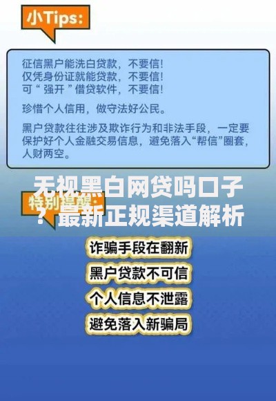 无视黑白网贷吗口子？最新正规渠道解析与安全指南