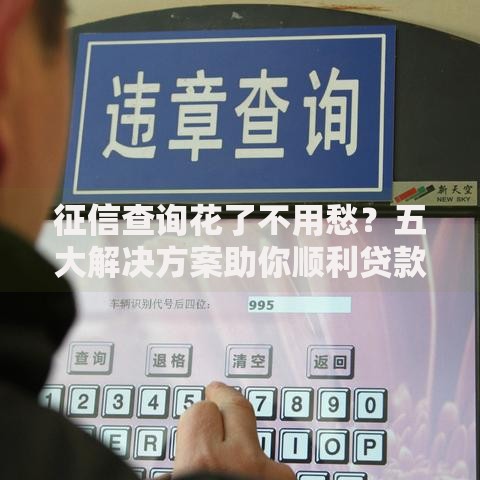 征信查询花了不用愁？五大解决方案助你顺利贷款
