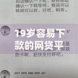 19岁容易下款的网贷平台有哪些？申请条件解析