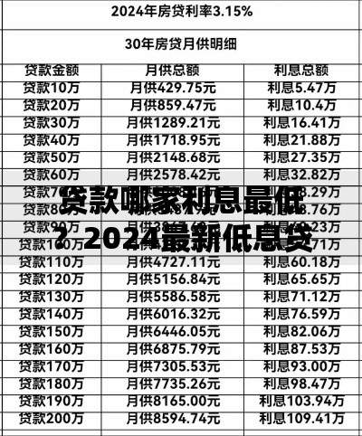 贷款哪家利息最低？2024最新低息贷款平台评测