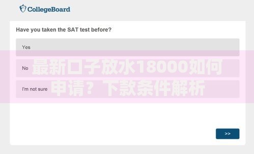 最新口子放水18000如何申请？下款条件解析