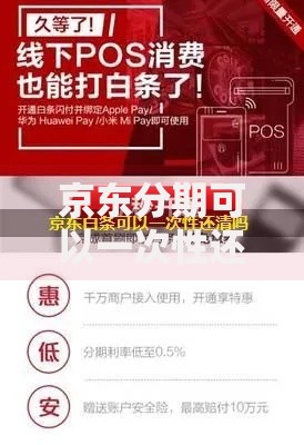 京东分期可以一次性还清吗-详细解答与操作指南