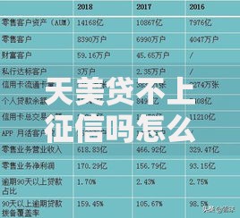 天美贷不上征信吗怎么办？合规借贷与征信应对指南