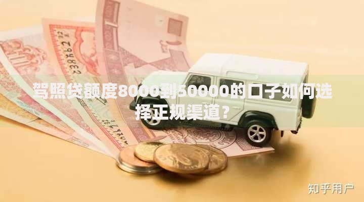 驾照贷额度8000到50000的口子如何选择正规渠道？