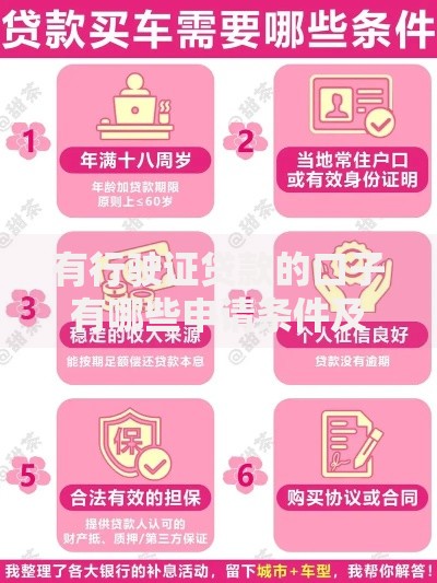 有行驶证贷款的口子有哪些申请条件及流程？