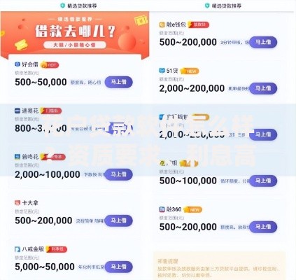 花户贷款软件怎么样？资质要求、利息高低全面解析