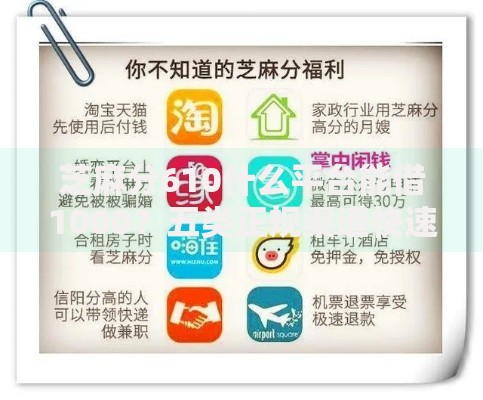 芝麻分610什么平台能借1000？五类正规渠道快速到账