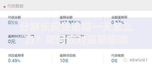 分期乐网贷逾期一天怎么办？如何应对逾期影响