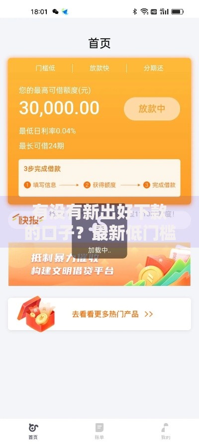有没有新出好下款的口子？最新低门槛渠道解析