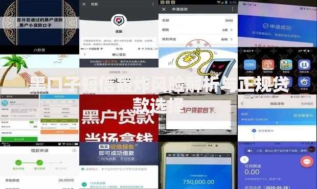 黑口子短信轰炸风险解析与正规贷款选择