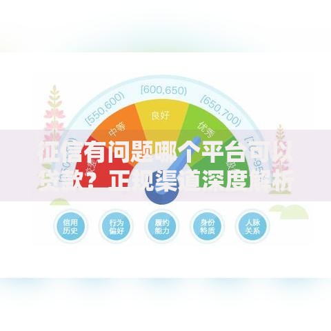 征信有问题哪个平台可以贷款？正规渠道深度解析