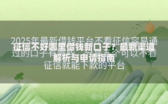 征信不好哪里借钱新口子？最新渠道解析与申请指南