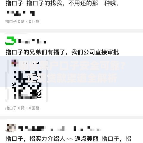 哪些黑户口子安全可靠？正规贷款渠道全解析