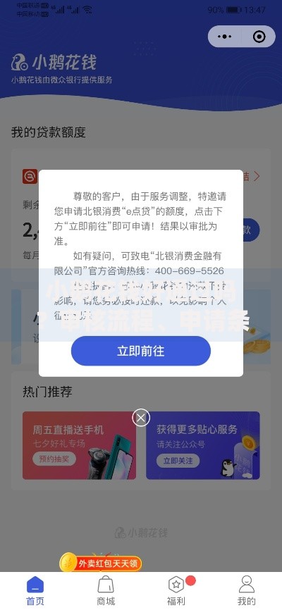 小鹅花钱好通过吗？审核流程、申请条件全解析