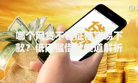 哪个网贷不看征信容易下款？低门槛借款渠道解析