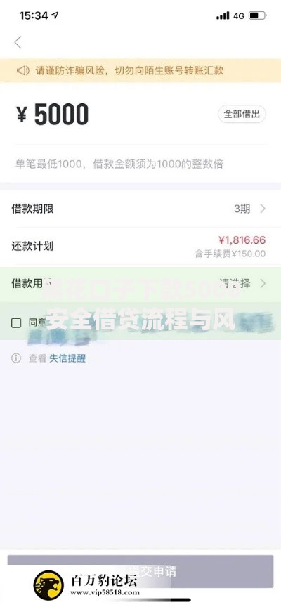 黑花口子下款5000安全借贷流程与风险防范指南