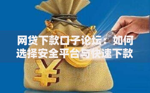 网贷下款口子论坛：如何选择安全平台与快速下款技巧