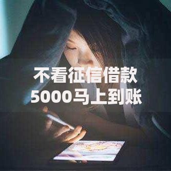 不看征信借款5000马上到账的2025如何申请？