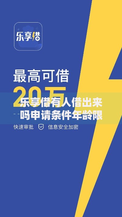 乐享借有人借出来吗申请条件年龄限制及审核流程解析
