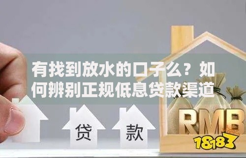 有找到放水的口子么？如何辨别正规低息贷款渠道