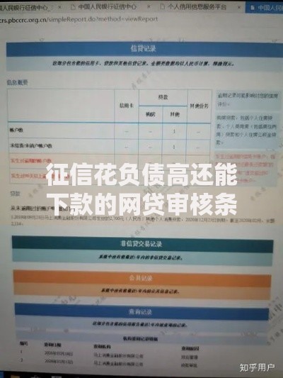 征信花负债高还能下款的网贷审核条件解析