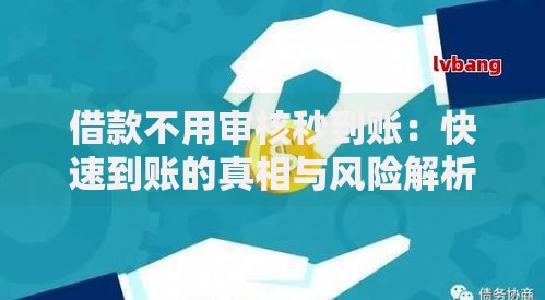 借款不用审核秒到账：快速到账的真相与风险解析