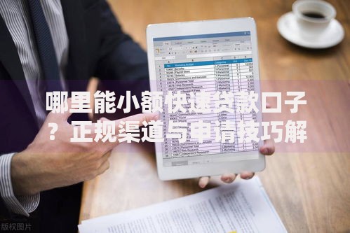 哪里能小额快速贷款口子？正规渠道与申请技巧解析