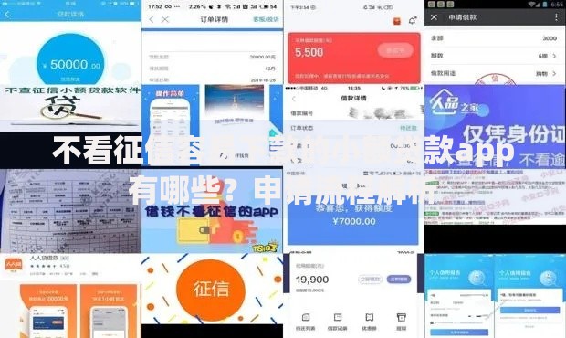 不看征信容易下款的小额贷款app有哪些？申请流程解析