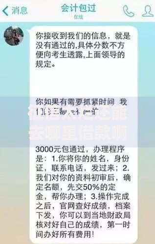 征信太烂还能去哪里借款啊？这5种渠道或许能帮到你