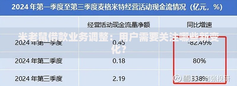 米老鼠借款业务调整：用户需要关注哪些新变化？