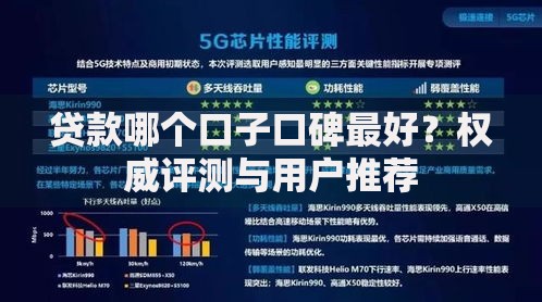 贷款哪个口子口碑最好？权威评测与用户推荐