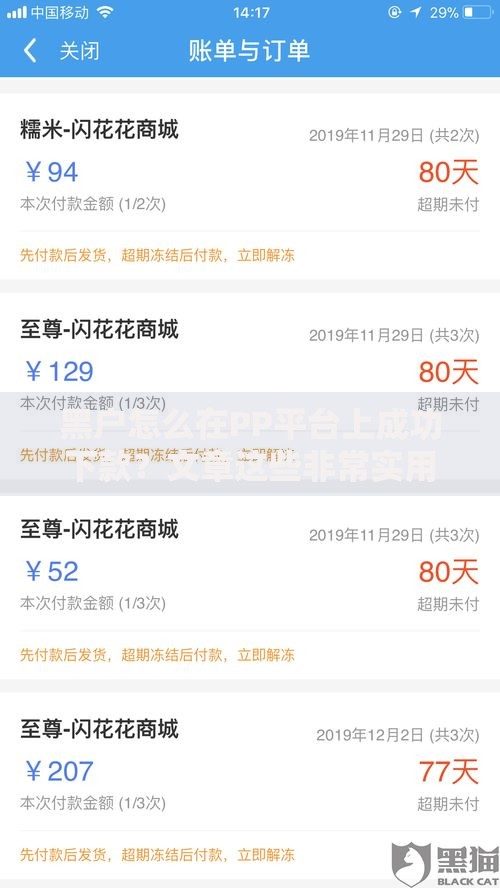 黑户怎么在PP平台上成功下款？文章这些非常实用的技巧解析