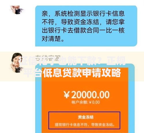 征信花了也能下款?正规平台低息贷款申请攻略 征信花了也能下款?正规平台低息贷款申请攻略