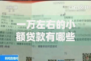 一万左右的小额贷款有哪些银行？如何申请？