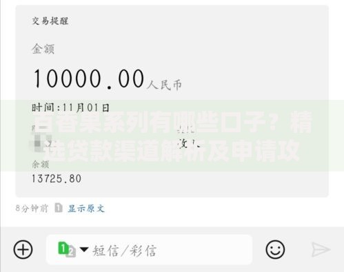 百香果系列有哪些口子？精选贷款渠道解析及申请攻略