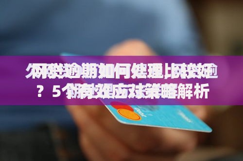 网贷逾期如何处理比较好？5个有效应对策略解析