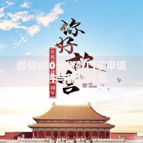 微信600分贷款口子申请条件与流程详解