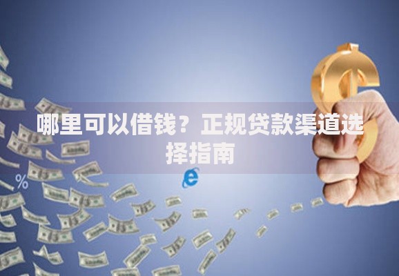 哪里可以借钱？正规贷款渠道选择指南