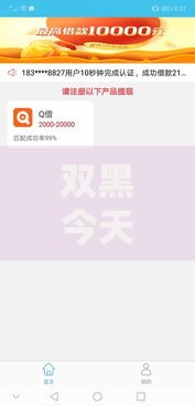 双黑今天放水的口子：真实贷款渠道解析与风险提示
