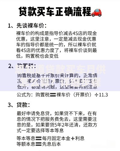 想知道贷款买车月供怎么算？详细步骤+公式都在这，一看就明白