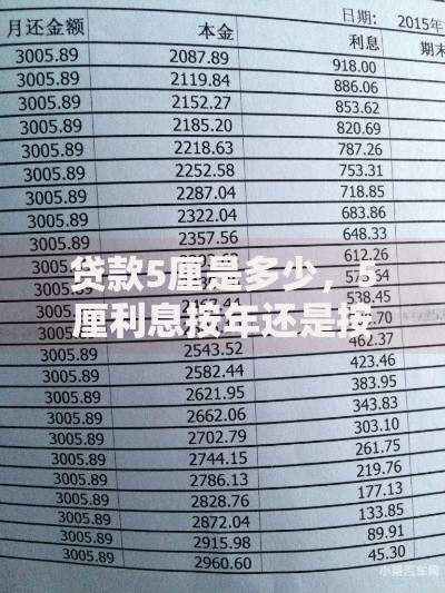 贷款5厘是多少,5厘利息按年还是按月算 贷款5厘是多少,5厘利息按年还是按月算