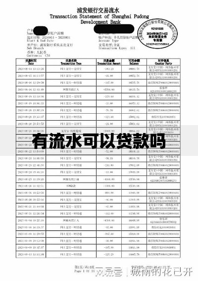 有流水可以贷款吗 有流水可以贷款吗