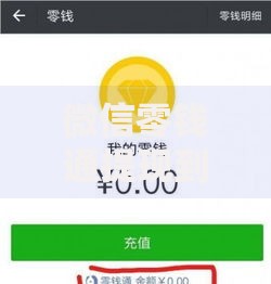 微信零钱通提现到银行卡步骤详解br