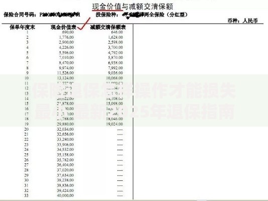 保险退保怎样操作才能损失最小 最新2025年退保指南
