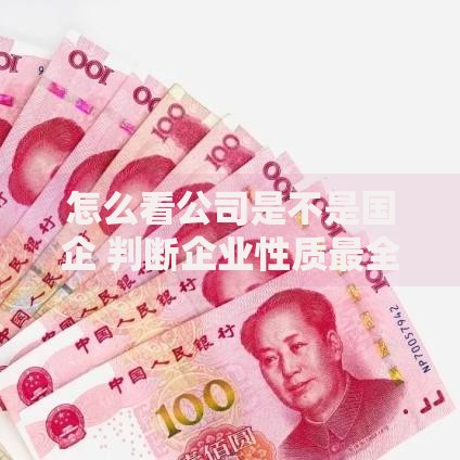 怎么看公司是不是国企 判断企业性质最全指南