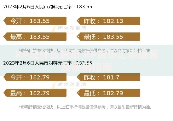 RP是什么货币 RP货币汇率换算及使用指南