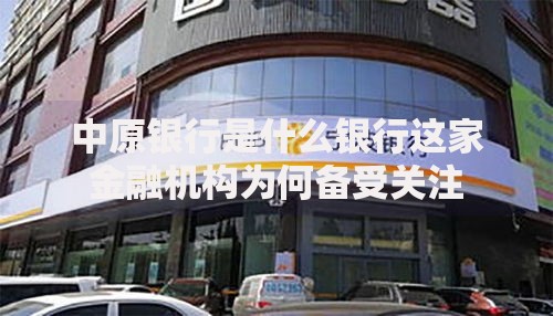 中原银行是什么银行这家金融机构为何备受关注