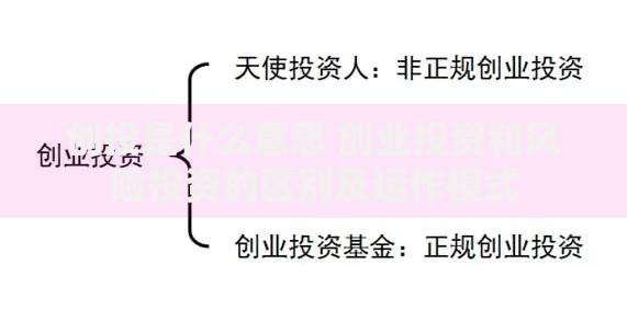 创投是什么意思 创业投资和风险投资的区别及运作模式